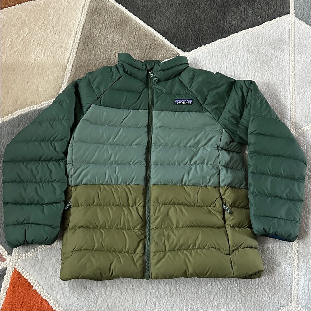 Patagonia Toddler Boys Sweater Down Jacket S Green